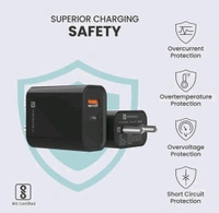 PORTRONICS ADAPTO 45 22.5W ADAPTER WITH DUAL OUTPUT POR 1445