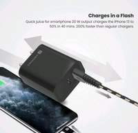 PORTRONICS ADAPTO 45 22.5W ADAPTER WITH DUAL OUTPUT POR 1445