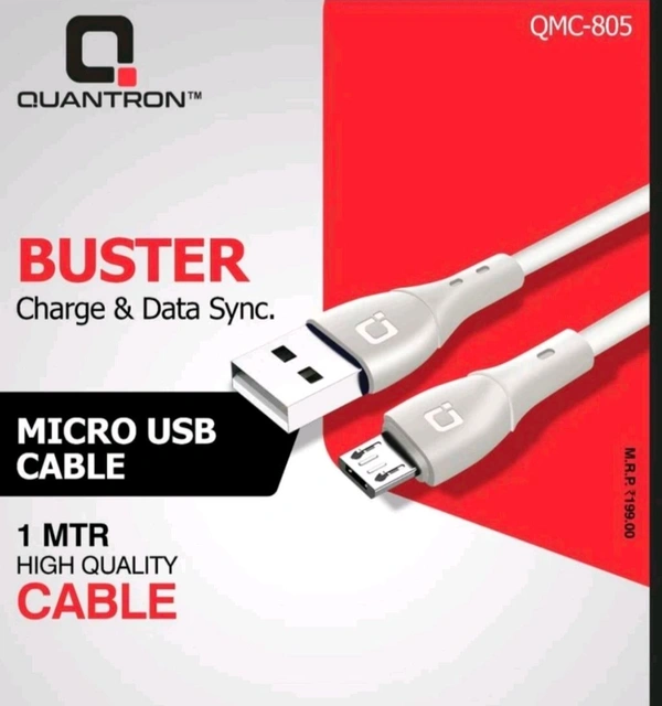 QUANTRON ACTIVE SERIES 18W MICRO TO USB 1M CABLE QMC-805