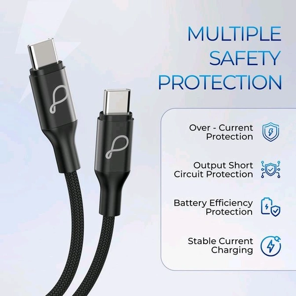 PEBBLE TAKE CHARGE SPEED CC100 100W ULTRA FAST CHARGING TYPE-C TO TYPE-C