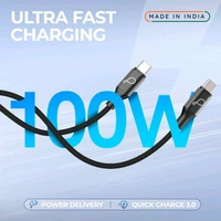 PEBBLE TAKE CHARGE SPEED CC100 100W ULTRA FAST CHARGING TYPE-C TO TYPE-C