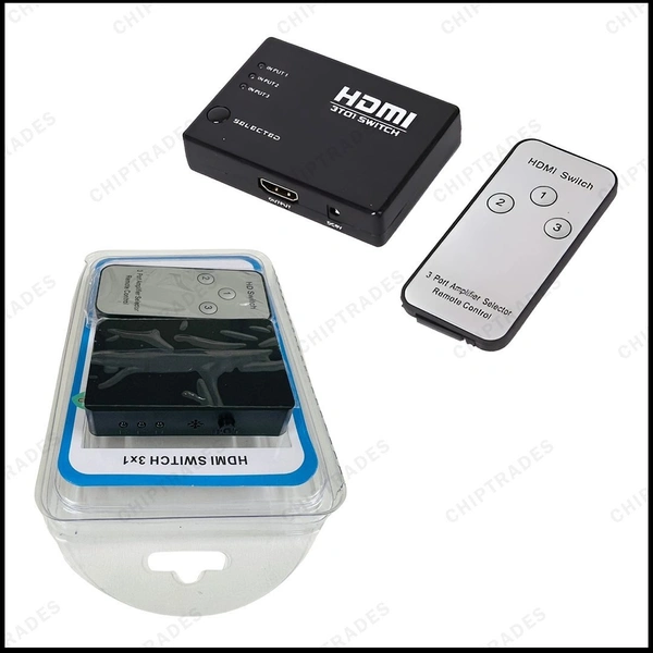 3 PORT HDMI SWITCH WITH REMOTE