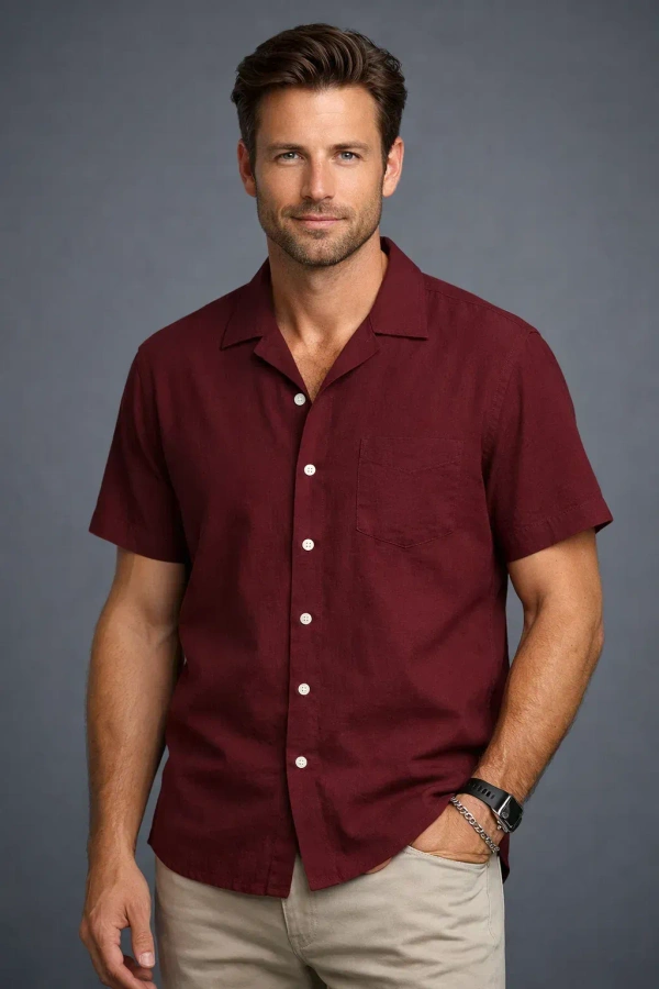 Lightweight Casual Shirt - 38, Espresso
