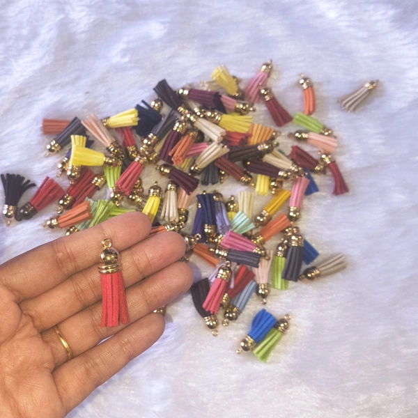 Pack of 10 Pieces - Multicolor Mini Tassel (1.5 inches)