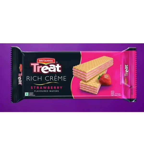 Britannia Treat Rich Crème Strawberry Wafers