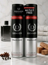 Denver talc for men black code 100gm+100gm