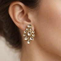 Royal Kundan Choker with cream beads