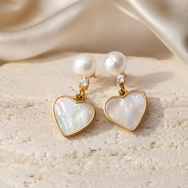 Pearl Heart Drops