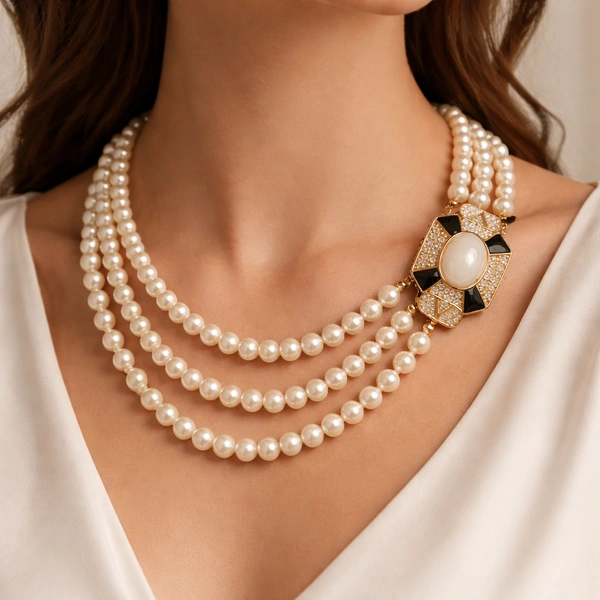 Enigma Pearl Necklace