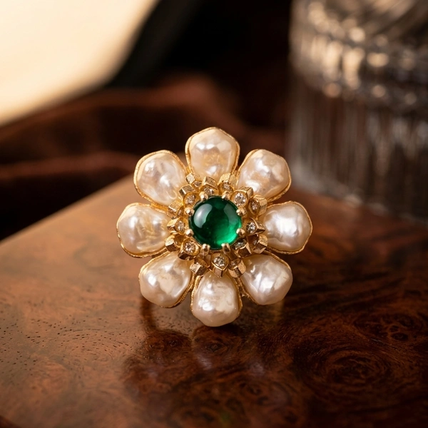 Vintage Daisy Statement Ring