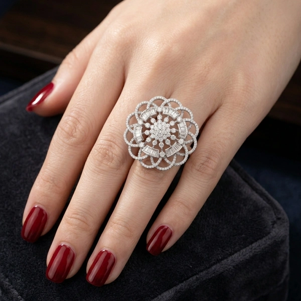 Silver Bloom Ring