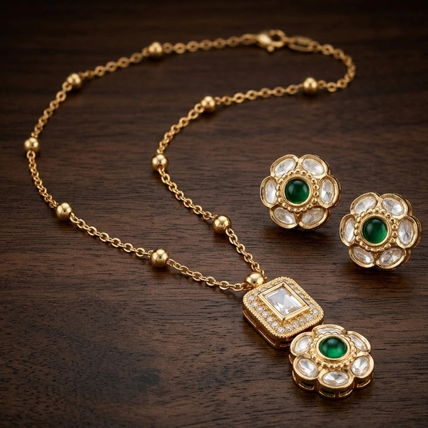 Floral Kundan Set