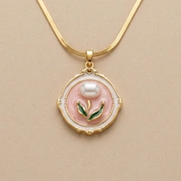 The Rosé Gardenia Pendant
