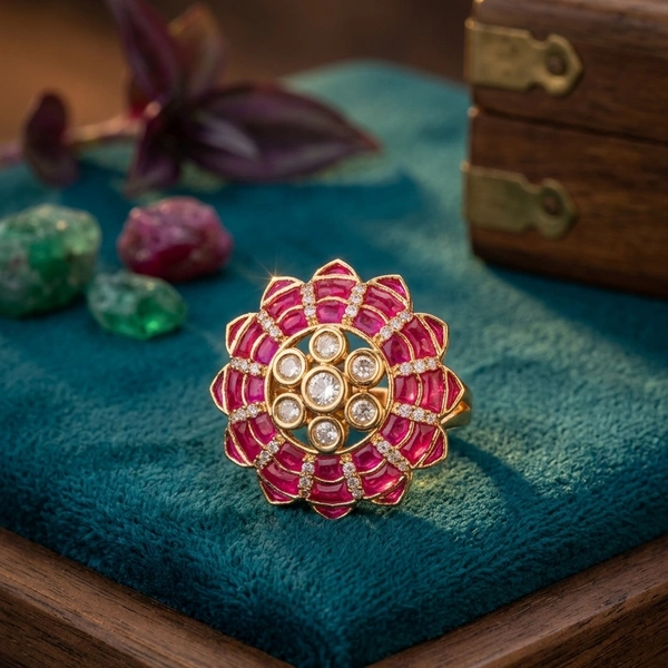 Fuchsia Lotus Bloom Ring