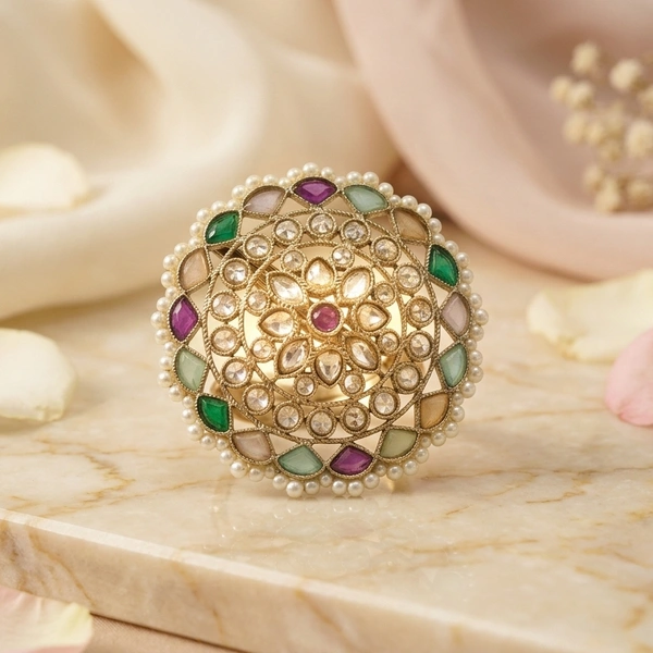 Navratna Mandala Ring(Adjustable)