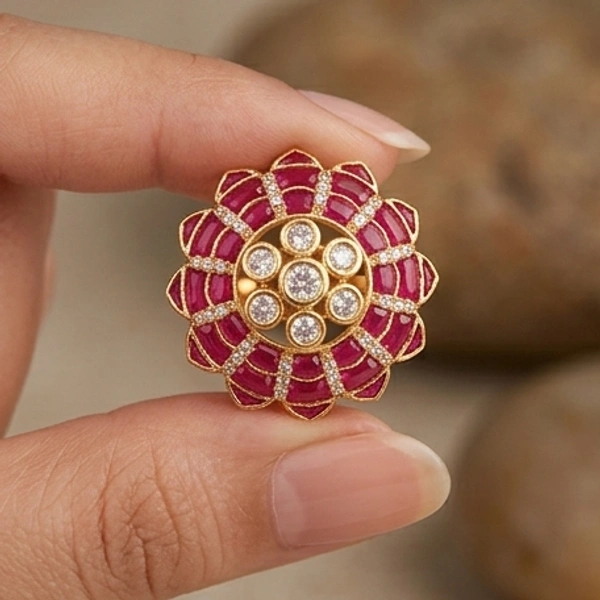 Fuchsia Lotus Bloom Ring
