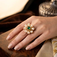 Vintage Daisy Statement Ring