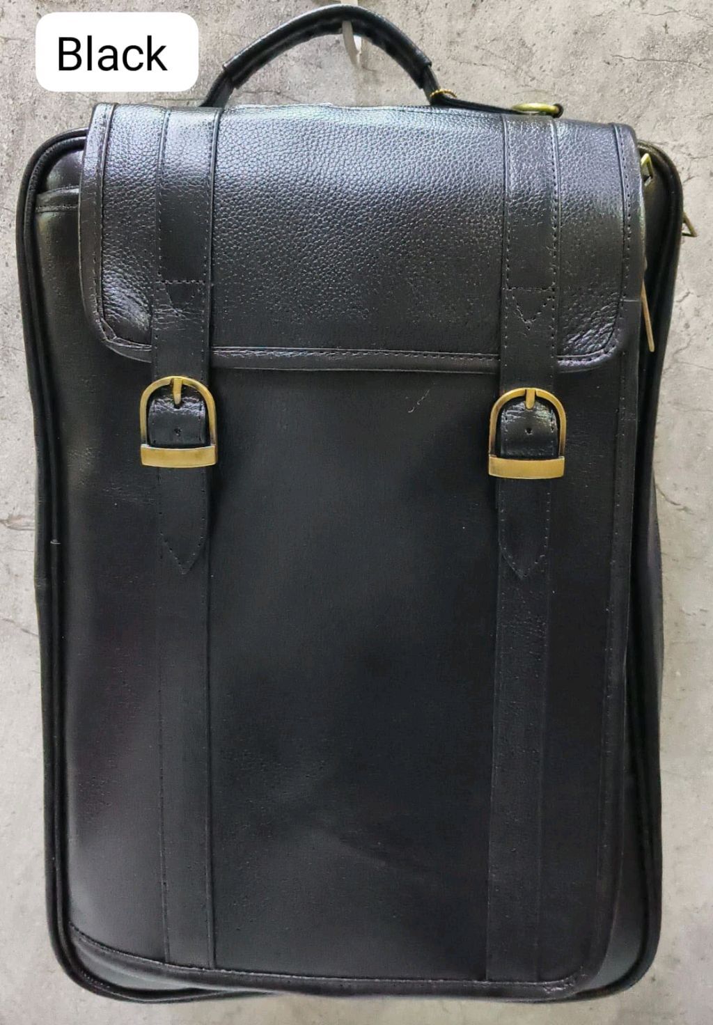 Genuine Leather 4-Way Multi-Functional Laptop Bag –