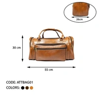 STEPSCART Classic Leather Travel Duffle Bag