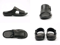 Royal Comfort Leather Sandals For Men - 6, Black