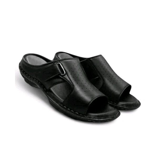 Primium Quality Royal Comfort Genuine Leather Sandals – Black - 11, Black