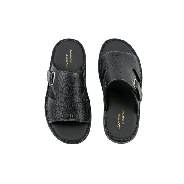 Gentle Walk Leather Sandals - 11, Black