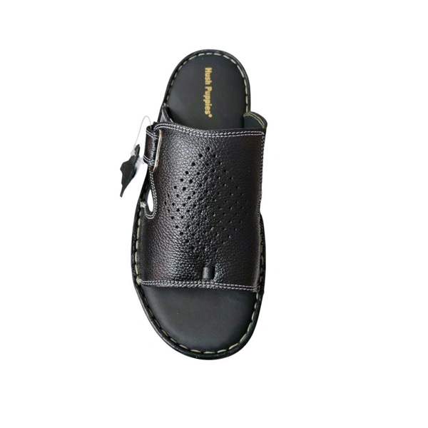 Gentle Walk Leather Sandals - 11, Black