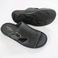 Gentle Walk Leather Sandals - 11, Black