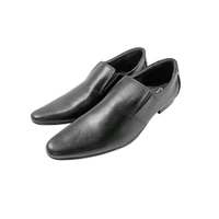 Premium Genuine Leather Formal Slip-On Shoes - TPR SOLE, Black