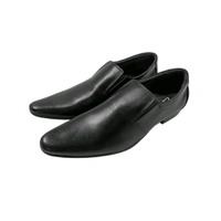 Premium Genuine Leather Formal Slip-On Shoes - TPR SOLE, Black