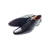 Premium Genuine Leather Formal Derby Shoes - 8, Black