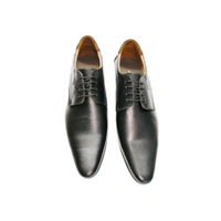 Premium Genuine Leather Formal Derby Shoes - 11, Black