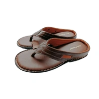 StepsCart Premium Leather Comfort Slippers - 7, Cinnamon