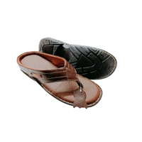 StepsCart Premium Leather Comfort Slippers - 9, Cinnamon