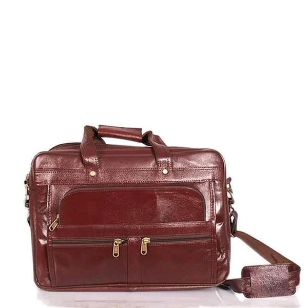 Executive Leather Laptop Bag "15.6 Inches" - 15.5 'inches', Brown