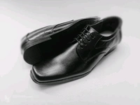 Leather Formal Derby Shoes - 6, Black