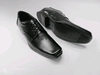 Leather Formal Derby Shoes - 6, Black