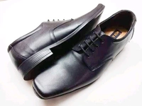 Leather Formal Derby Shoes - 6, Black