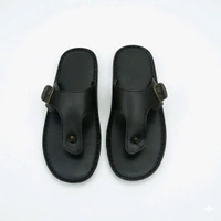 Urban Elite Black Dual-Strap Toe-Ring Sandals
- 6, Black