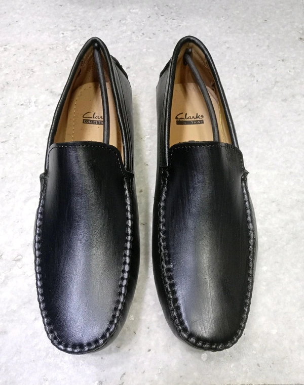 Executive Comfort Genuine Leather Formal Loafers for Men - 10, Black