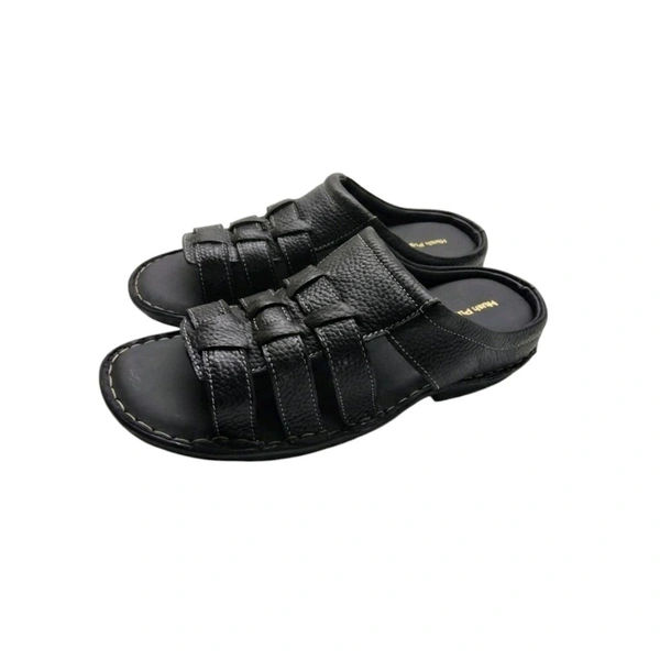 Active Walk Leather Sandals - 6, Black