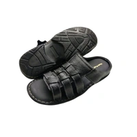 Active Walk Leather Sandals - 6, Black
