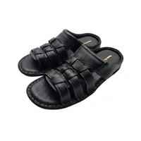 Active Walk Leather Sandals - 6, Black