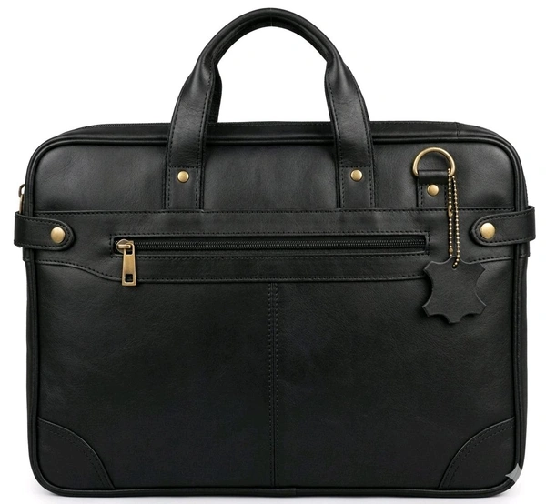 Laptop Slim Single Compartment Bags - Size: 15.5 Inches, Black