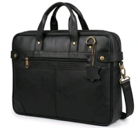 Laptop Slim Single Compartment Bags - Size: 15.5 Inches, Black