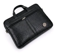 STEPSCART Black Croco Executive Laptop Bag | Premium Office Collection - Size: 15.5 Inches, Black