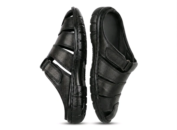 KingCraft Leather Sandals - 7, Black