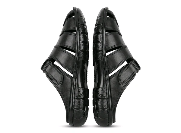 KingCraft Leather Sandals - 7, Black