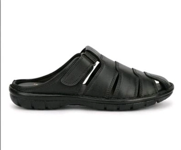 KingCraft Leather Sandals - 9, Black