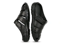 KingCraft Leather Sandals - 9, Black